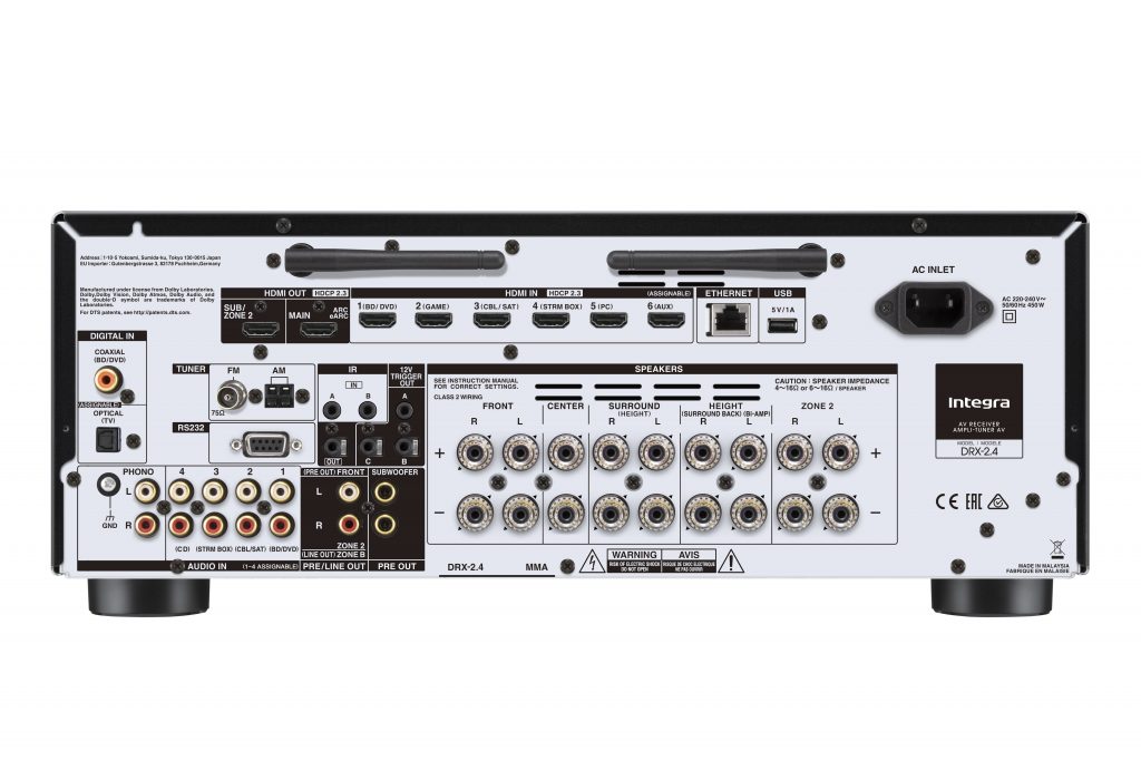 INTEGRA DRX2.4 7.2 CHANNEL AV RECEIVER INTEGRA RIO Sound and Vision