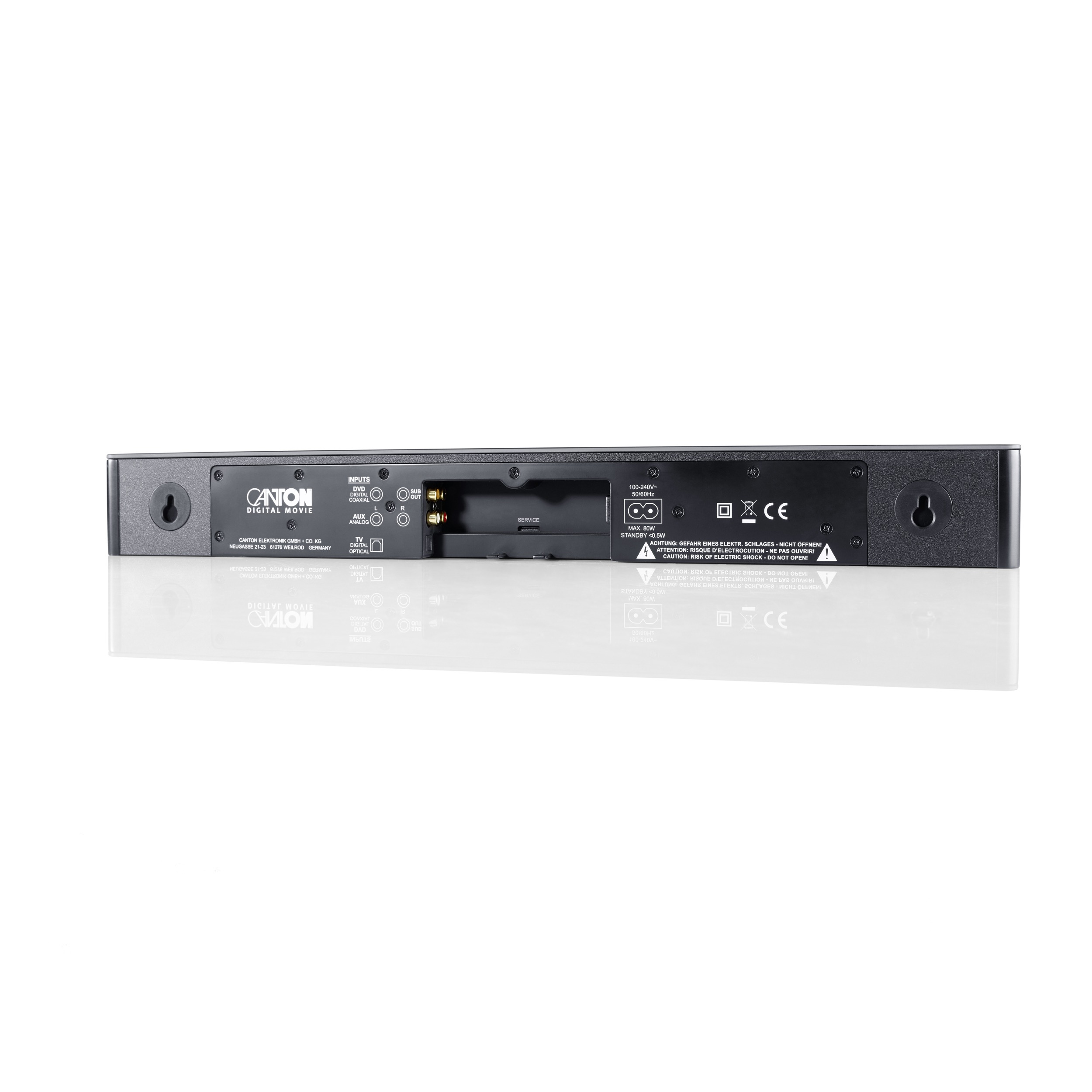 セール Canton DM 76 Soundbar Virtual Surround System 2.1 Black Glass 並行輸入品 