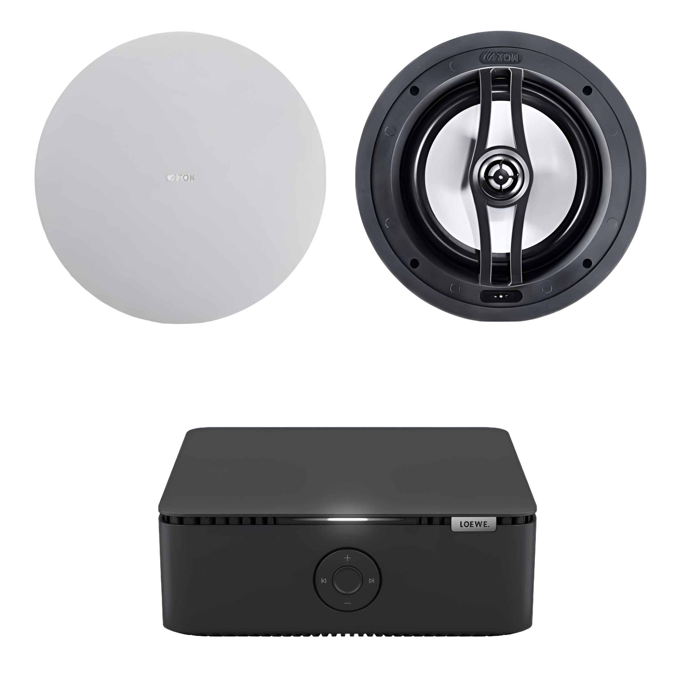 LOEWE KLANG MR - AMP with CANTON 969 IN-CEILING SPEAKERS SINGLE ZONE| Multi-Room-Packs