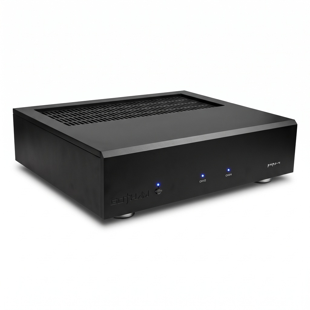 GOTHAM AUDIO 4 CHANNEL CLASS A/B POWER AMPLIFIER BWPA - 4 | GOTHAM AUDIO