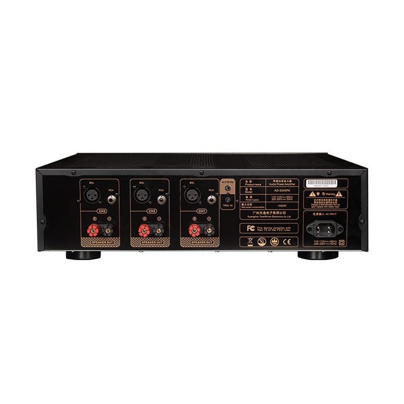 TONEWINNER AD-3240PA 3 CHANNEL CLASS H POWER HOUSE POWER AMPLIFIER | TONEWINNER - Image 2